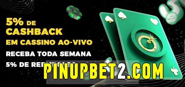 Promoções do cassino ao Vivo pinupbet 